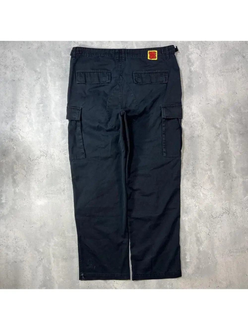 Y2K Black Empyre Grunge Cargo Skater Pants